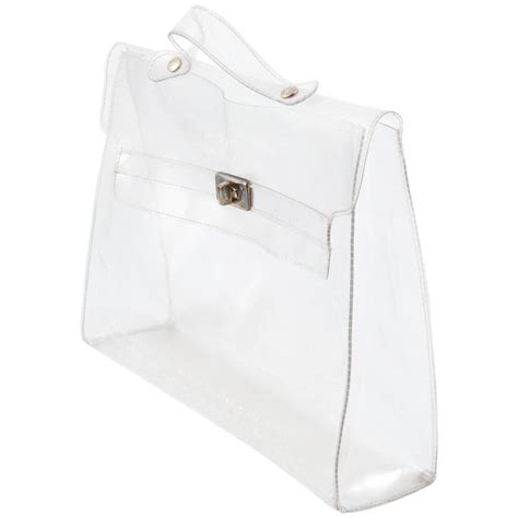 clear plastic hermes bag|hermes transparent bag.